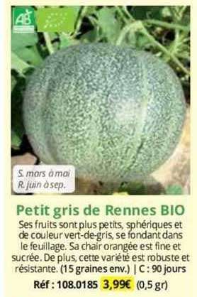Petit Gris De Rennes Bio