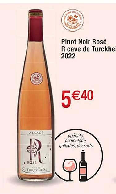 pinot noir rosé r cave de turckheim 2022