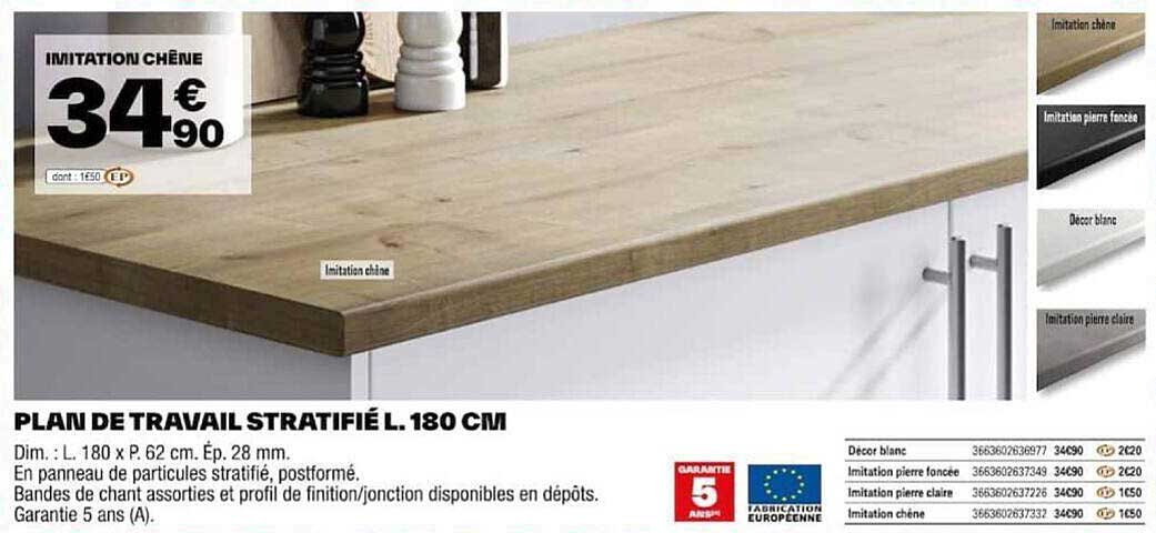 Plan De Travail 180 Brico Depot