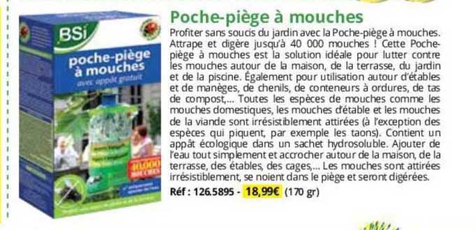 poche-piège à mouches bsi