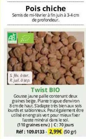 pois chiche twist bio