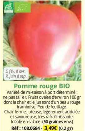 Pomme Rouge Bio