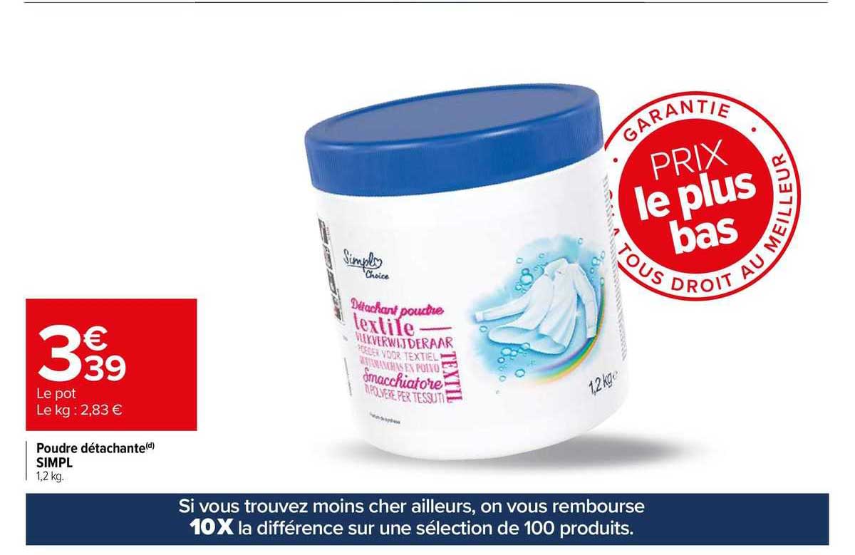 poudre détachante simpl