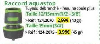 raccord aquastop