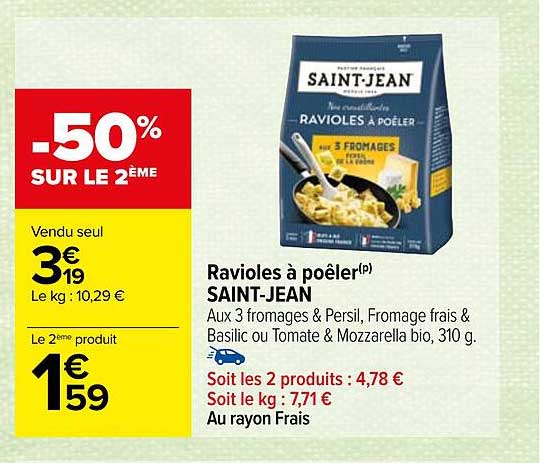 ravioles à poêler saint-jean