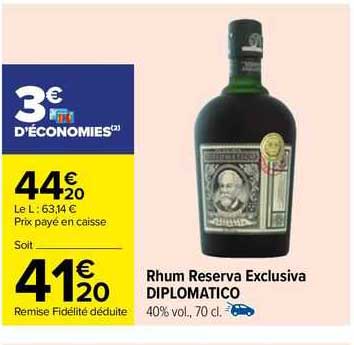 rhum reserva exclusiva diplomatico