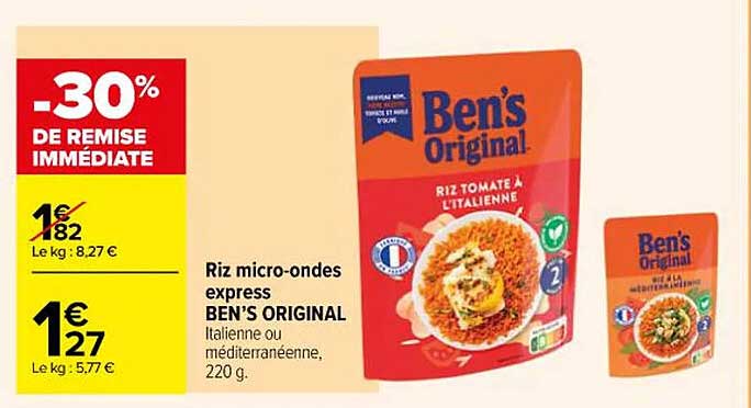 riz micro-ondes express ben's original