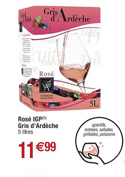 rosé igp gris d'ardèche