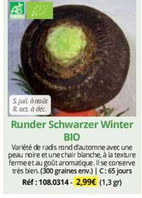 runder schwarzer winter bio