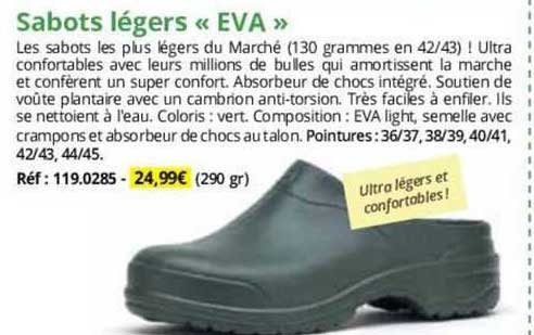 sabots légers "eva"