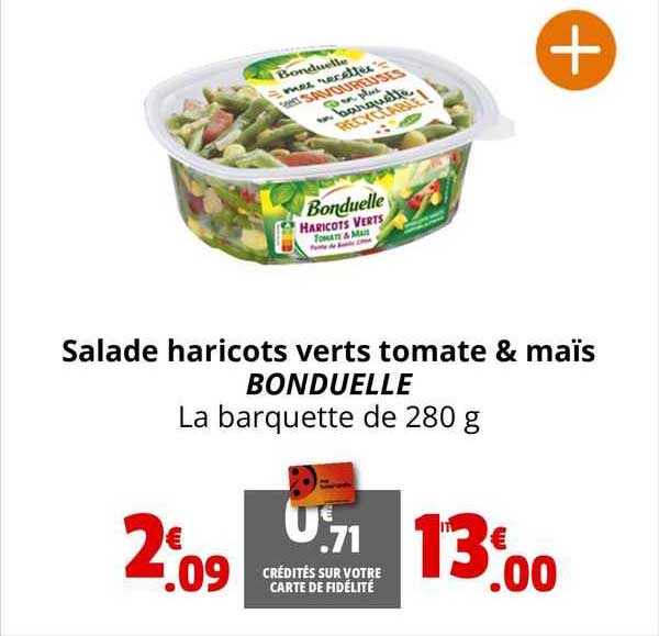 Salade Haricots Verts Tomate & Maïs Bonduelle