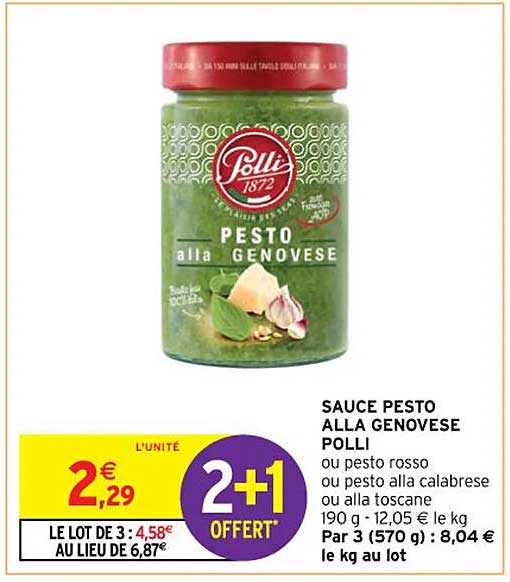 sauce pesto alla genovese polli