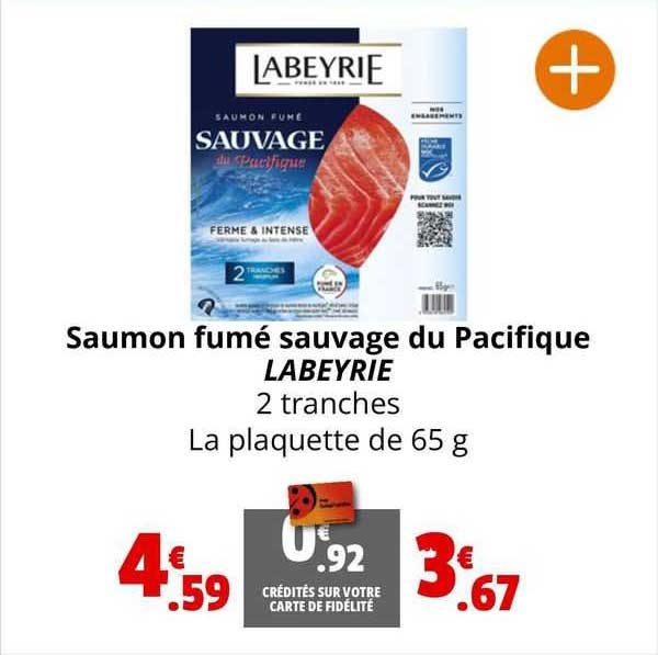Saumon Fumé Sauvage Du Pacifique Labeyrie