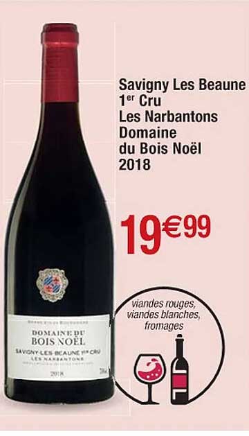savigny les beaune 1er cru les narbantons domaine du bois noël 2018