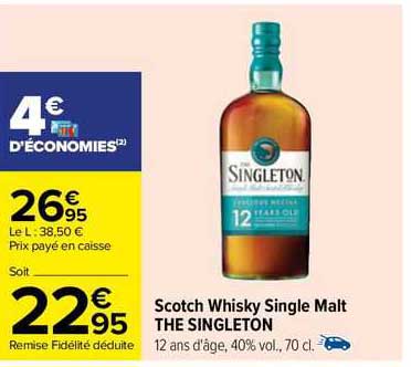 scotch whisky single malt the singleton