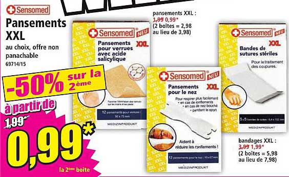 Sensomed Pansements Xxl