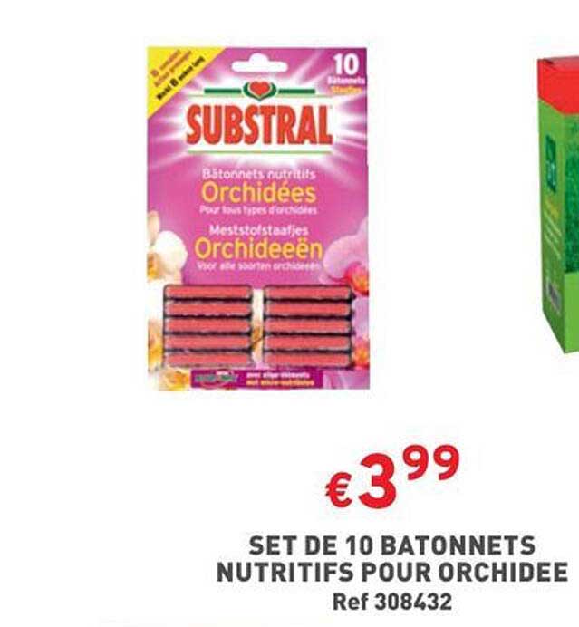 Set De 10 Batonnets Nutritifs Pour Orchidee