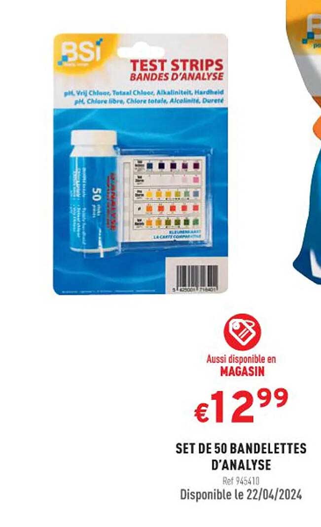 Set De 50 Bandelettes D'analyse