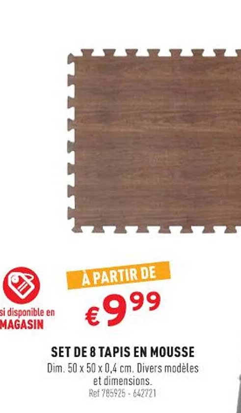 Set De 8 Tapis En Mousse