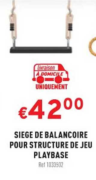 siege de balancoire pour structure de jeu playbase