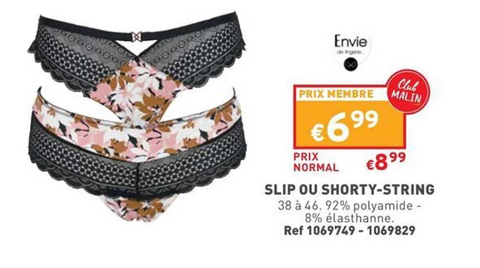Slip Ou Shorty-string