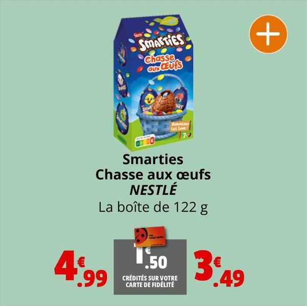 smarties chasse aux œufs nestlé