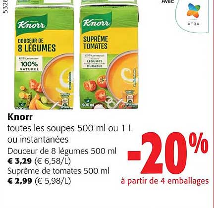soupes ou instantanées knorr