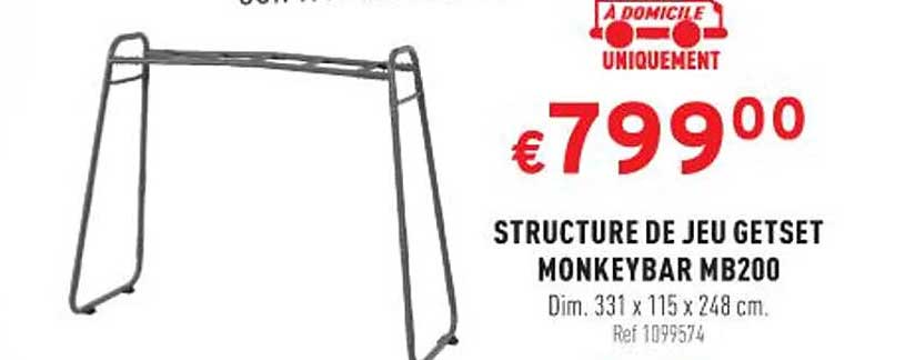structure de jeu getset monkeybar mb200