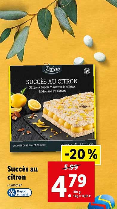 succès au citron