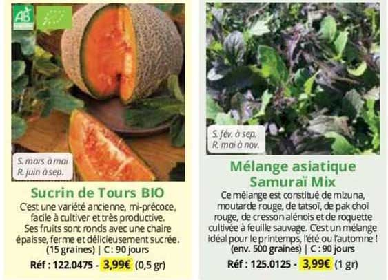 sucrin de tours bio, mélange asiatique samuraï mix