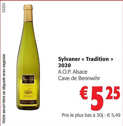 Sylvaner "tradition" 2020