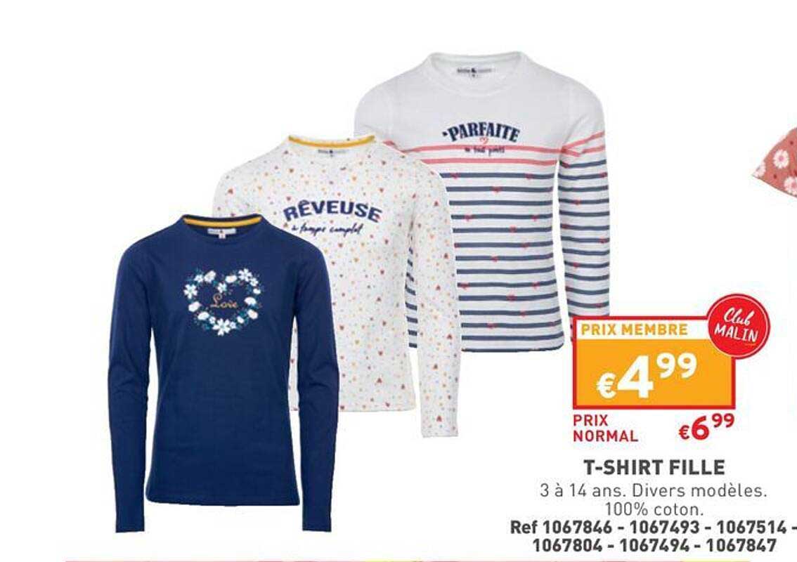 t-shirt  fille