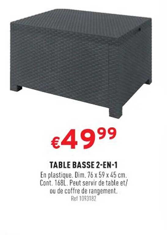 table basse 2-en-1