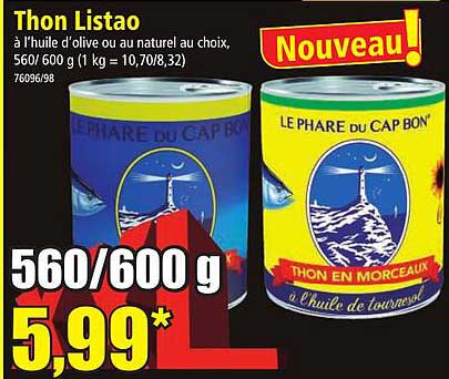 thon listao le phare du cap bon