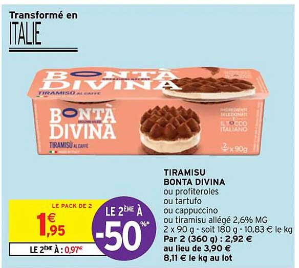 tiramisu bonta divina
