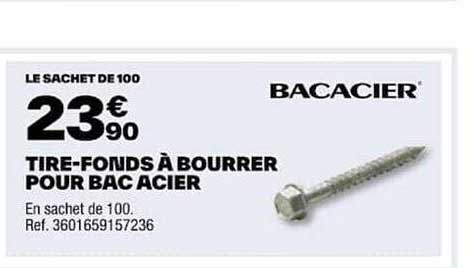 tire-fonds à bourrer pour bac acier