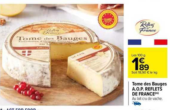 tome des bauges a.o.p. reflets de france