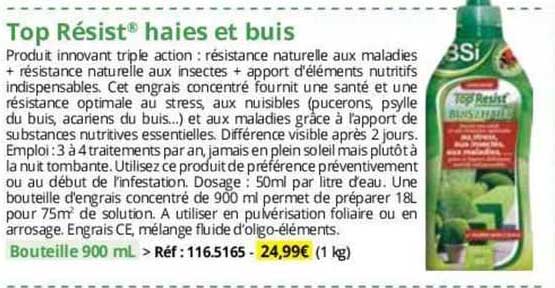 Top Résist Haies Et Buis