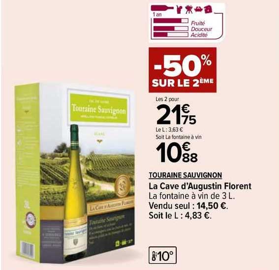 touraine sauvignon la cave d'augustin florent