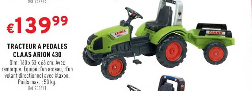 tracteur à pedales claas arion 430