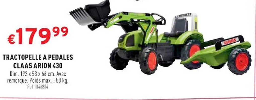 tractopelle à pedales claas arion 430