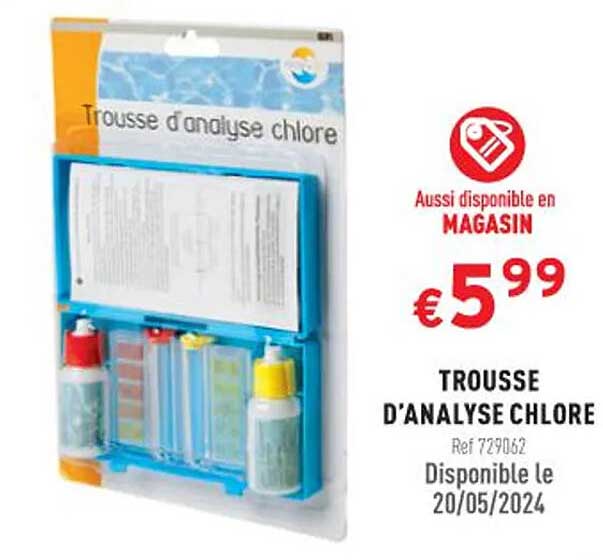 trousse d'analyse chlore