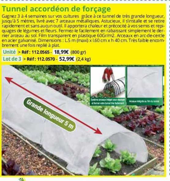 tunnel accordéon de forçage