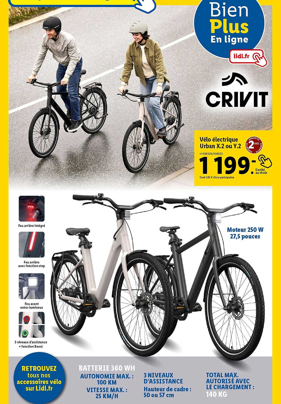 Vélo électrique Crivit