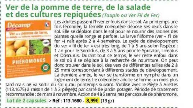 Ver De La Pomme De Terre, De La Salade Et Des Cultures Repiquées