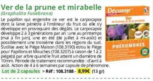 ver de la prune et mirabelle décamp