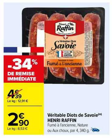 véritable diots de savoie henri raffin