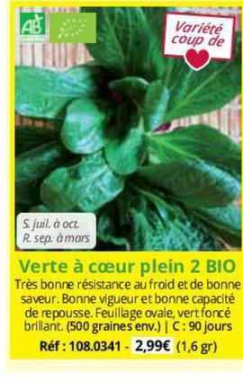 Verte à Cœur Plein 2 Bio