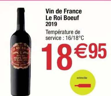 vin de france le roi bœuf 2019