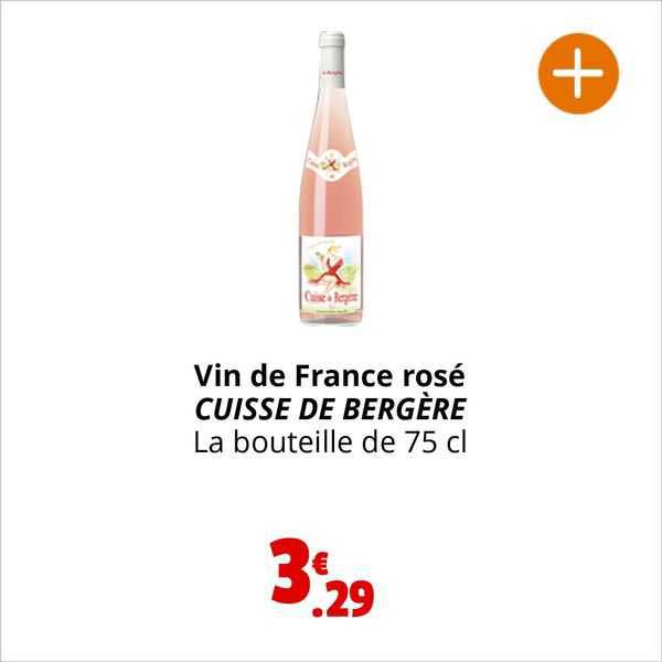 vin de france rosé cuissse de bergère